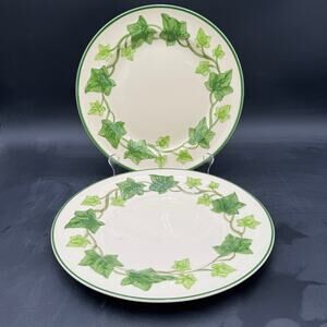 Vintage Franciscan Ivy USA Dinnerware Dinner Plates Set of 2